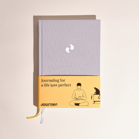 Ultimate Journal For Beginners A5 notebook with vegan cover and journaling prompts and ideas